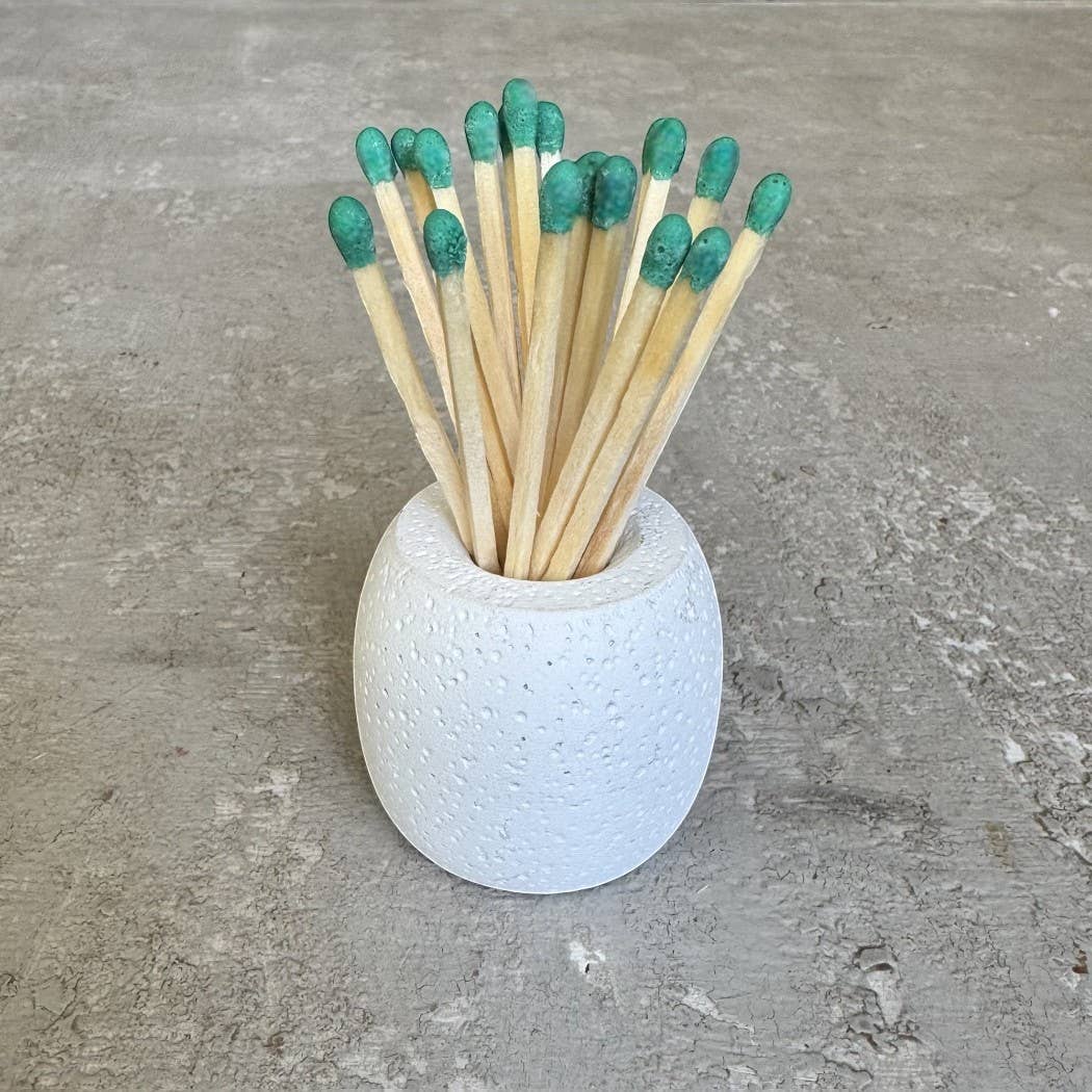 CJ Gift Goddess - Wholesale Match Holder - Concrete Match Holder/Toothpick Holder: Includes 25 Matches5