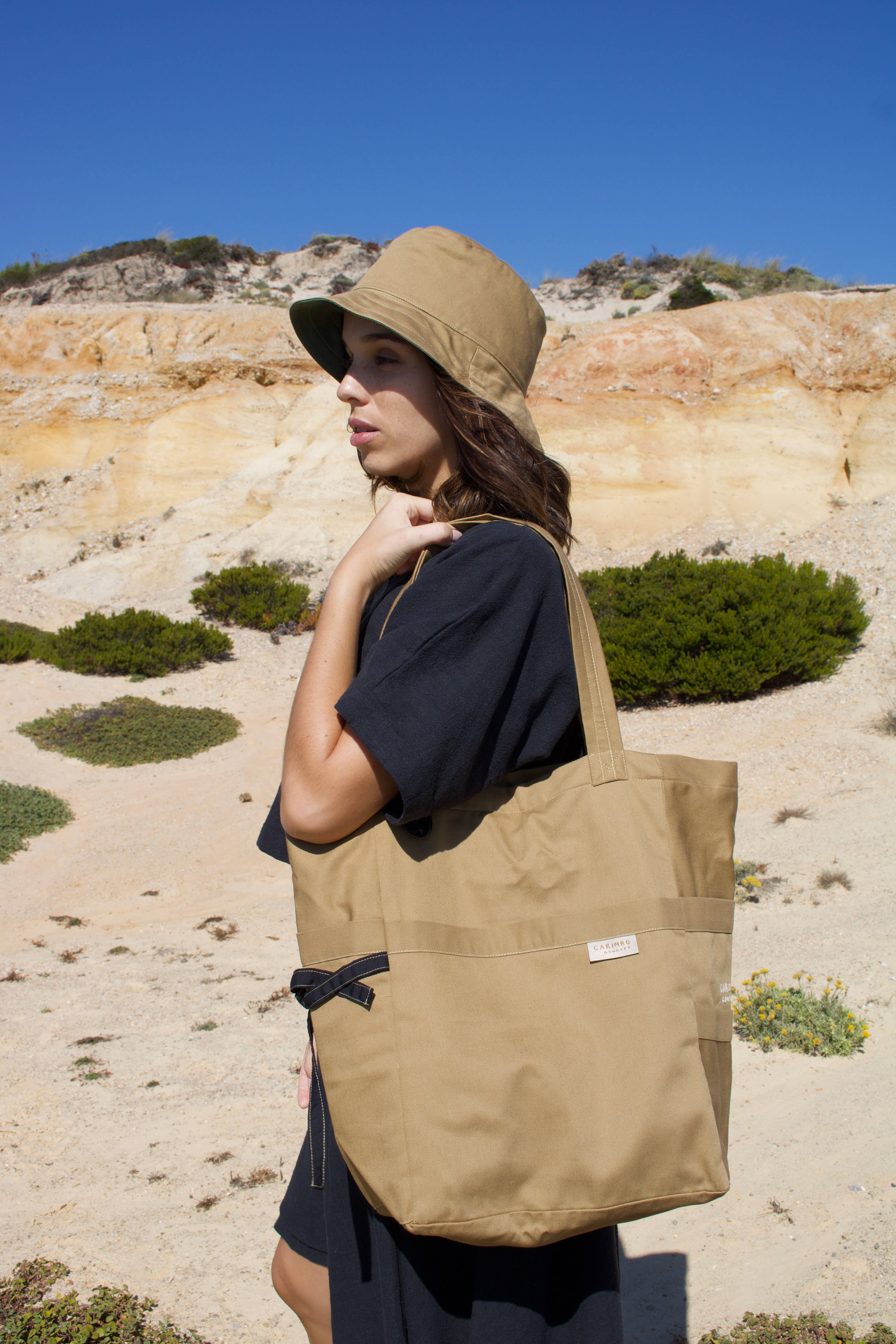 CARIMBO.concept - Wholesale Tote Bag - Women's - MARGARIDA BAG GOLDEN 100% COTTON4