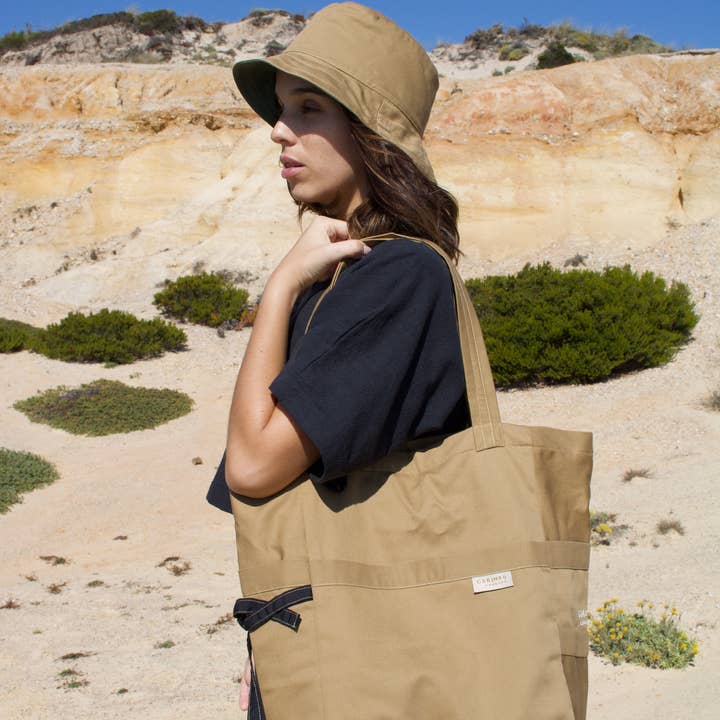 CARIMBO.concept - Wholesale Tote Bag - Women's - MARGARIDA BAG GOLDEN 100% COTTON4