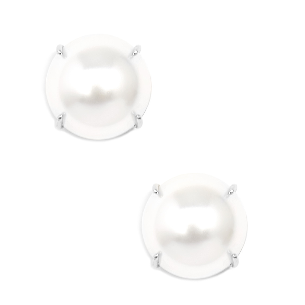 ZENZII Jewelry - Wholesale Stud/Post Earrings - Pearl Stud Earring with Setting2