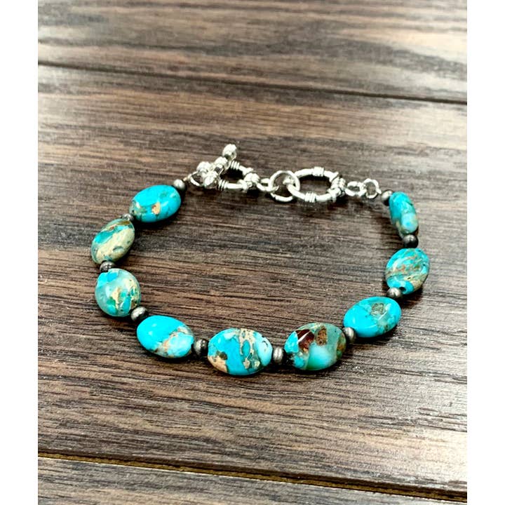 ISAC Trading Inc - Wholesale Beaded Bracelet - 711215, 12mm Oval Gemstone Adjustable Bracelet