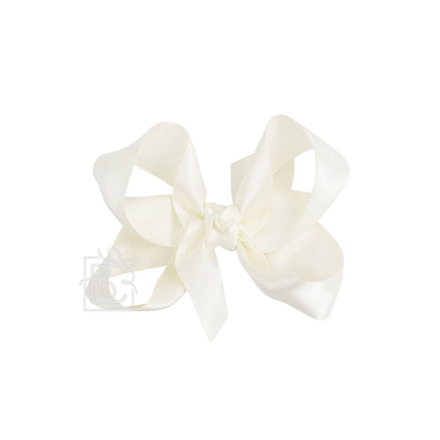 Beyond Creations, LLC - Wholesale Hair Bow - Kids - SATIN BOW ON CLIP205