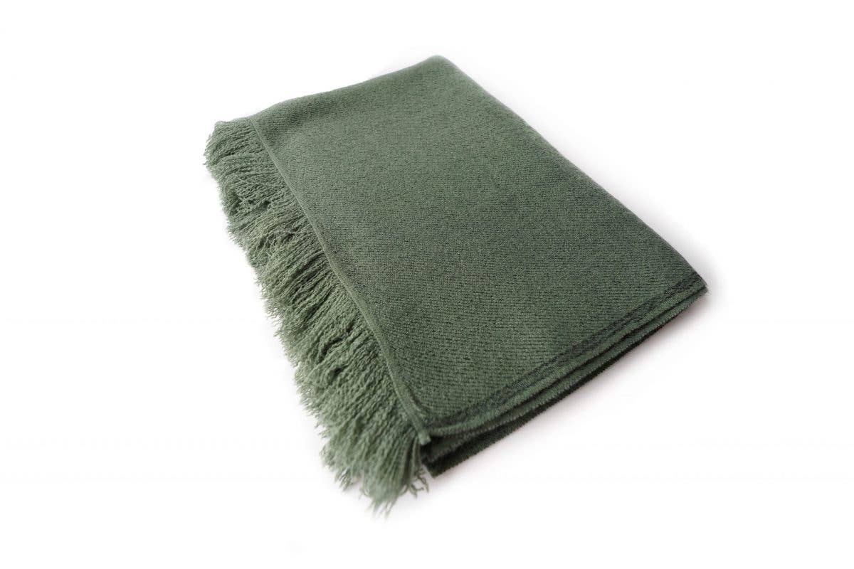 Dark Green Avocado Shawl for wholesale on Faire1