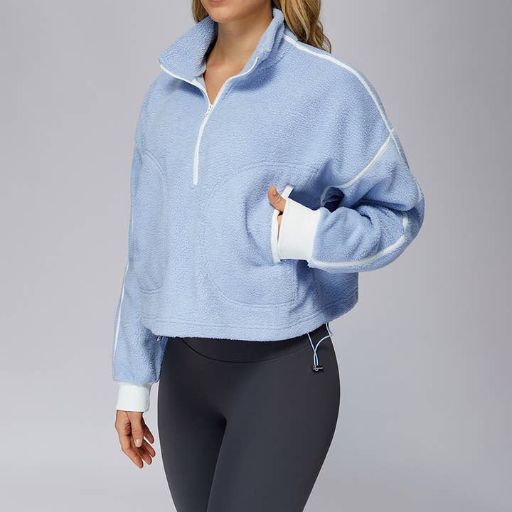 WONDERXFANS - Wholesale Athletic Jacket - Women's - Stand collar windproof sports jacket13