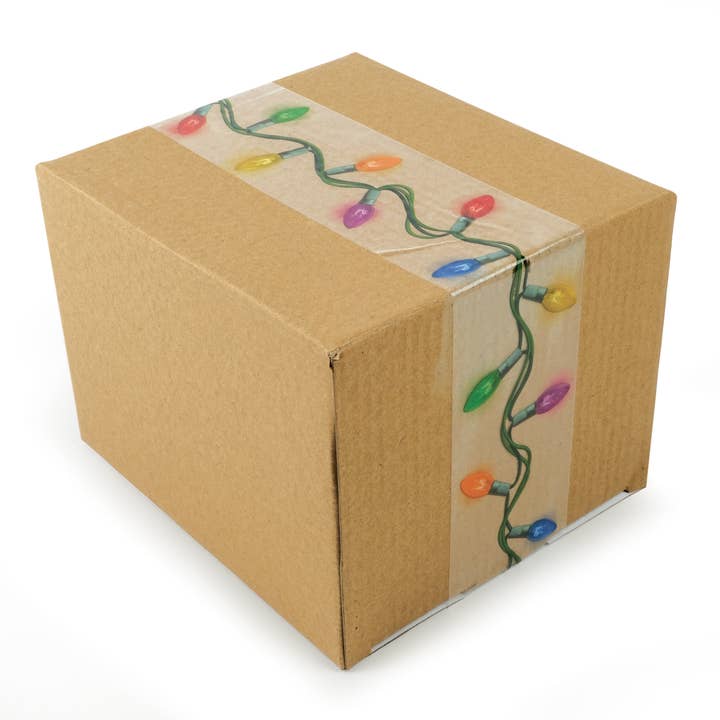 Fred & Friends - Wholesale Tape - Special Delivery - STRING LIGHTS - Printed Packing Tape