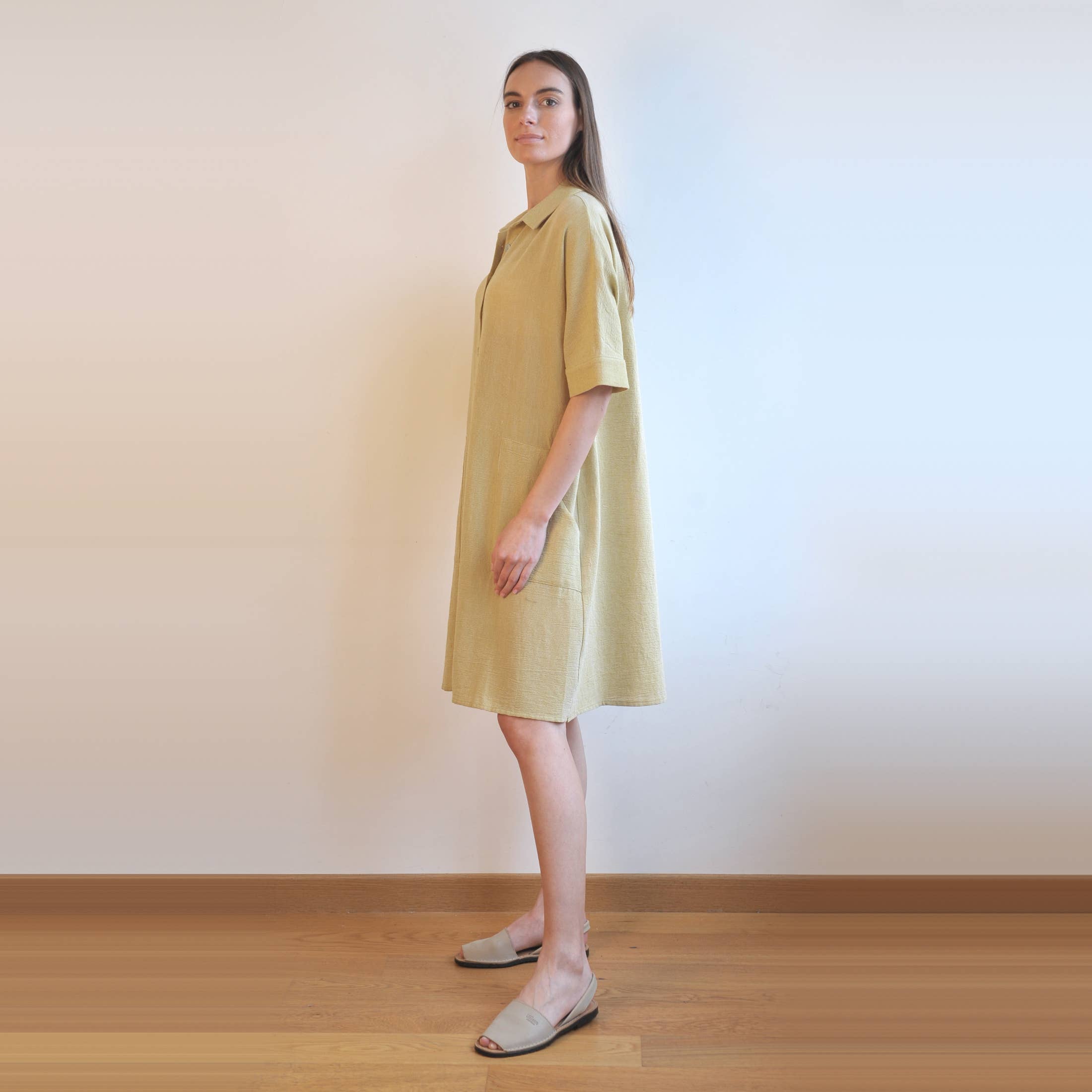 loom.ist – Vestido - Mulher por atacado – Vestido Camisa Mini Sile15