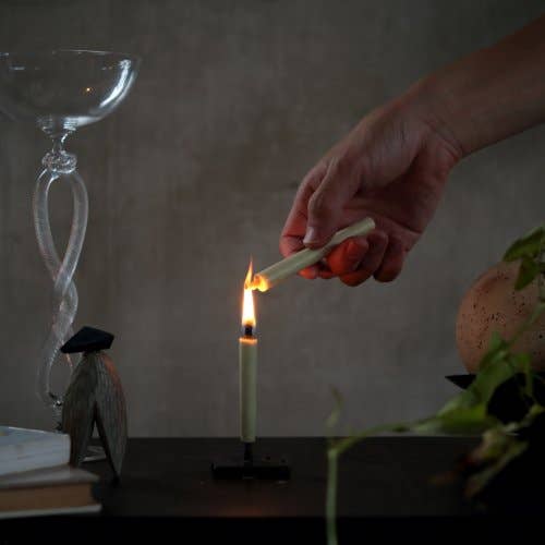 WAROSOKU DAIYO – Vela/castiçal cónico por atacado – Vela de Cera Sumac Branca No.17