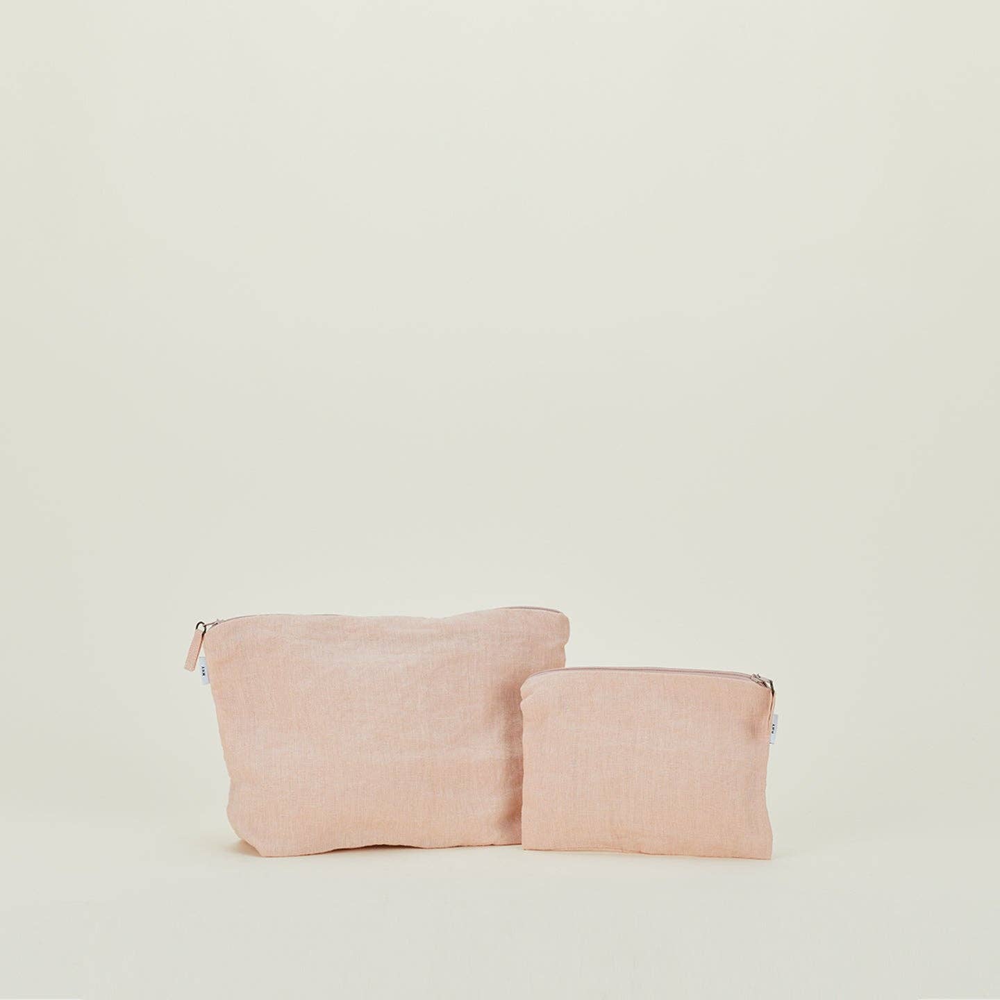 Hawkins New York - Wholesale Handtasje - Dames - EENVOUDIGE LINNEN ZAKJES MET RITSSLUITING - BLUSH0