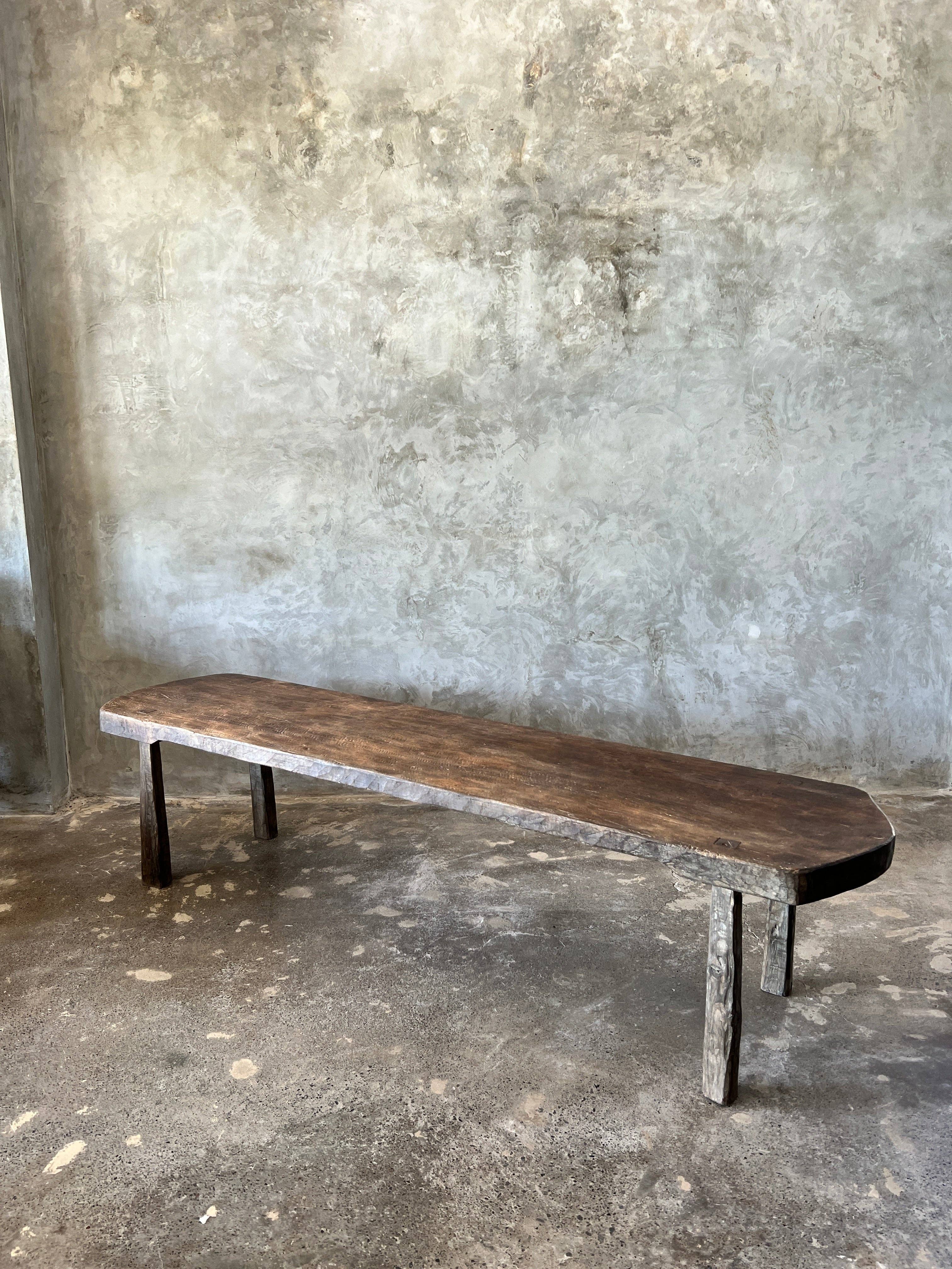 Office Objets - Wholesale Coffee Table - Large round coffee table in antique Asian teak L:2m W:50 H:504