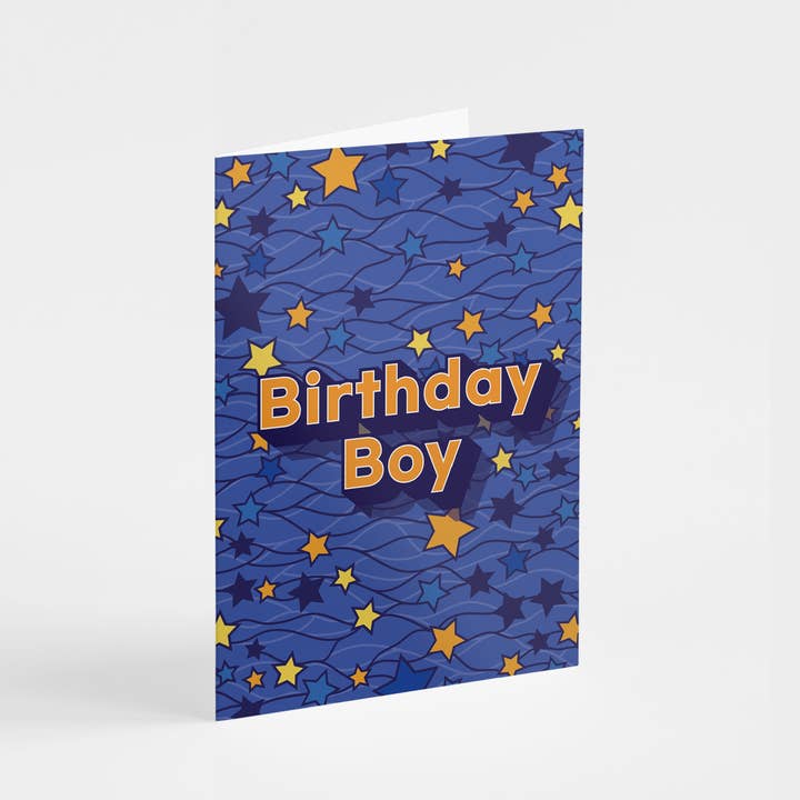 Fødselsdagsdreng - Fødselsdagskort for engroshandel hos Shaven Raven Designs
