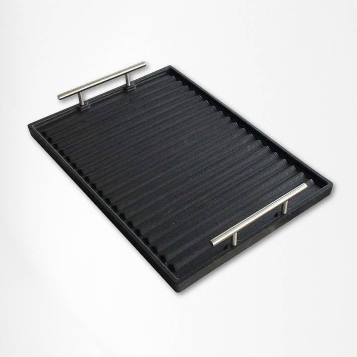 BBQ ONDULATA: Grelha em Ferro Fundido Esmaltada para Churrasco e Lareira por atacado de LUNAWAY CAST IRON