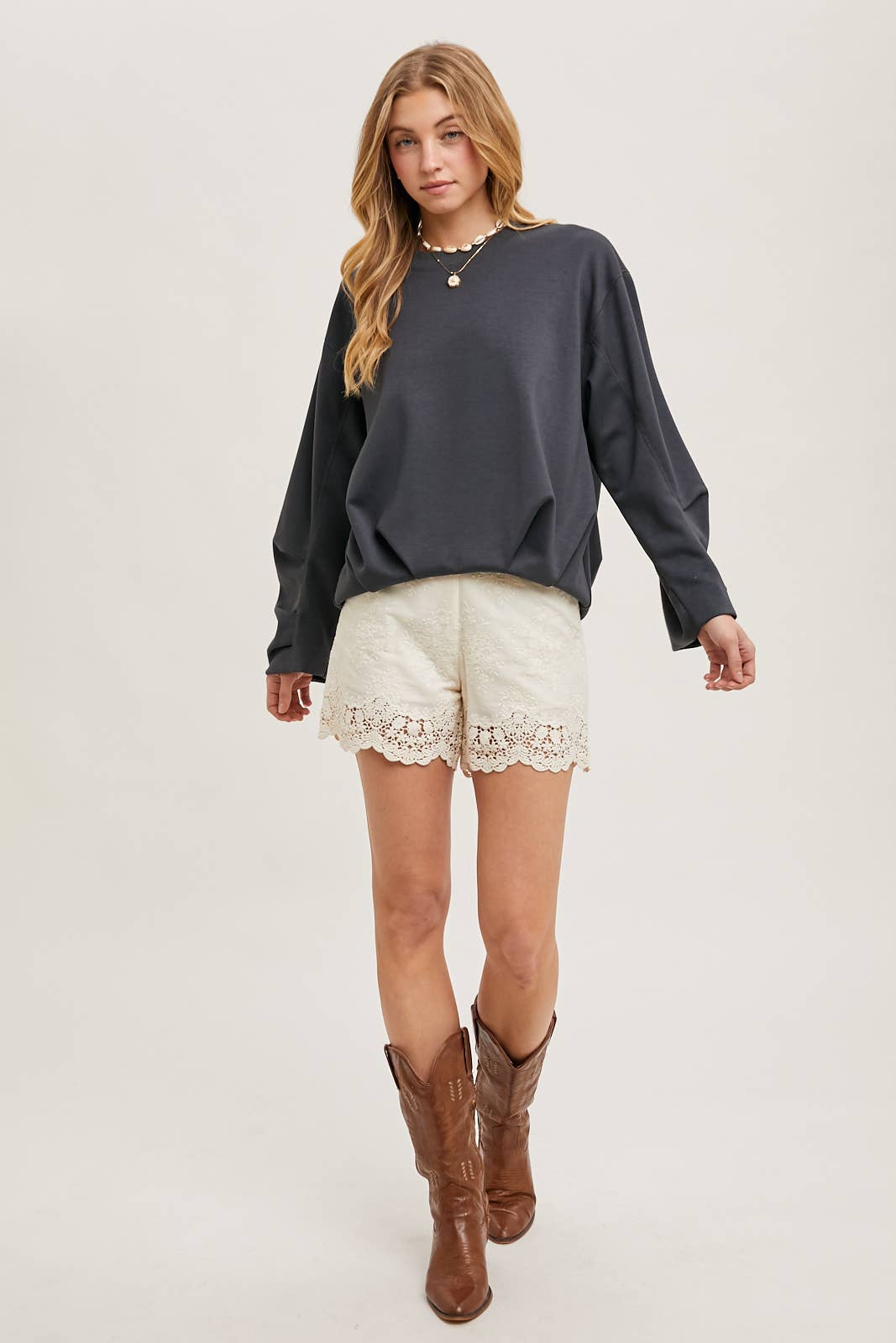 Bluivy – Engroshandel Sweatshirt - Dame – SOFTSTREME PULLOVER MED VOLUMINØSE ÆRMER7