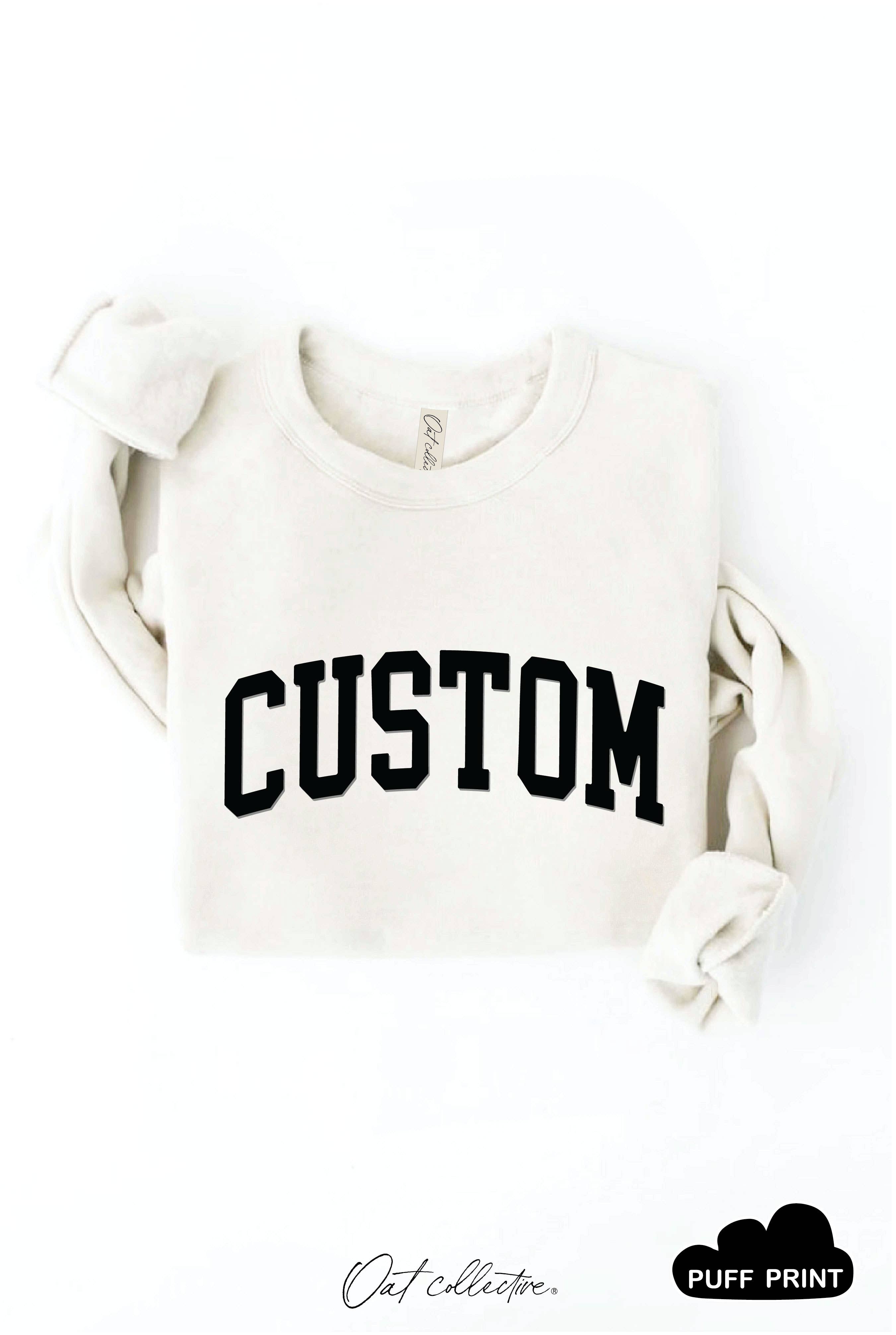 OAT COLLECTIVE - Vente Sweat-shirt à imprimés – femme - Sweat-shirt graphique à imprimé BOUFFÉ PERSONNALISÉ1