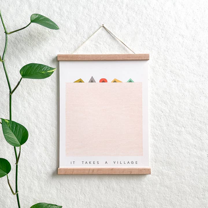 Impression « It Takes A Village », 11 x 14 pouces pour la vente par Gingerly Press