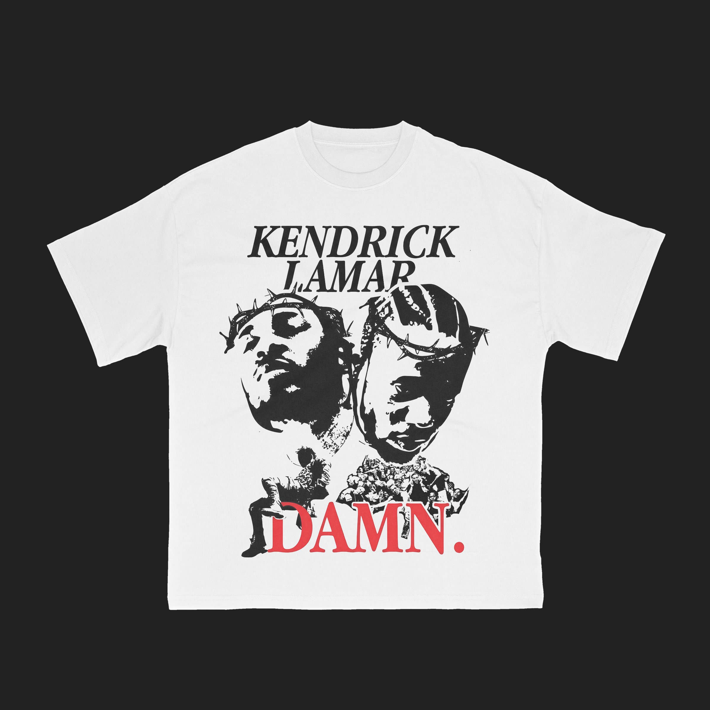 TheKingShirt - Wholesale Screen Printed T-Shirt - Unisex - Vintage Rap Graphic Tee – Kendrick Lamar, Drake, Travis Scot1