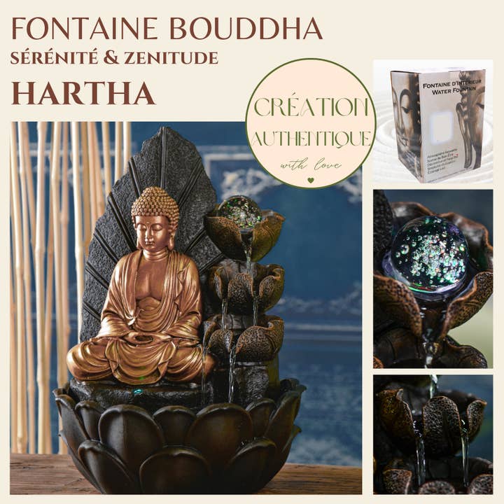 Zen'Arome - Vendita all'ingrosso Decorazioni da tavolo - Fontana del Buddha Hartha