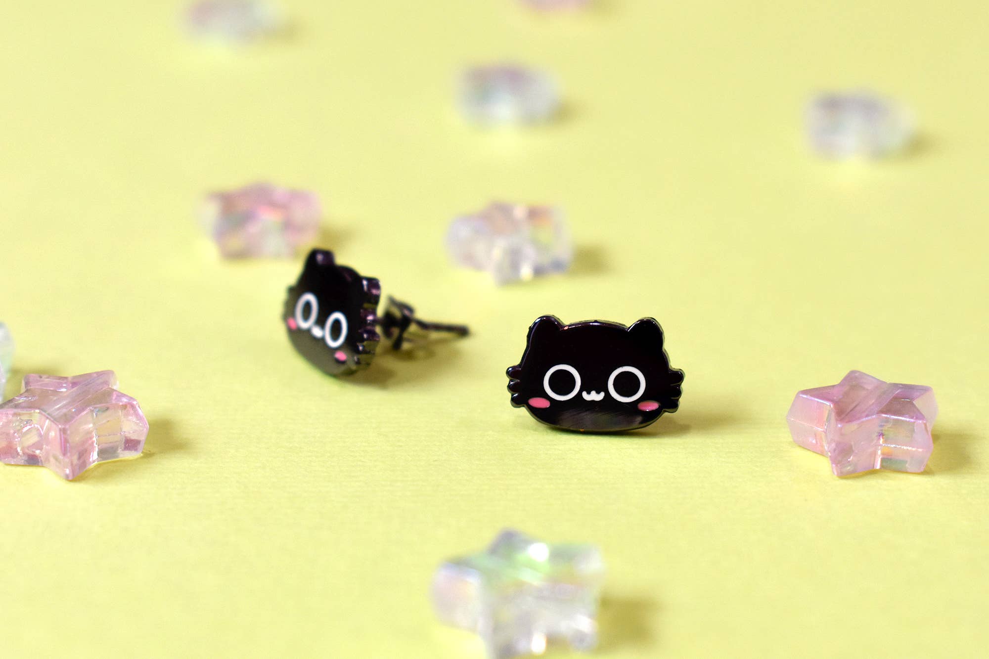 The Moonborn - Wholesale Stud/Post Earrings - Cats! Stud Earrings1
