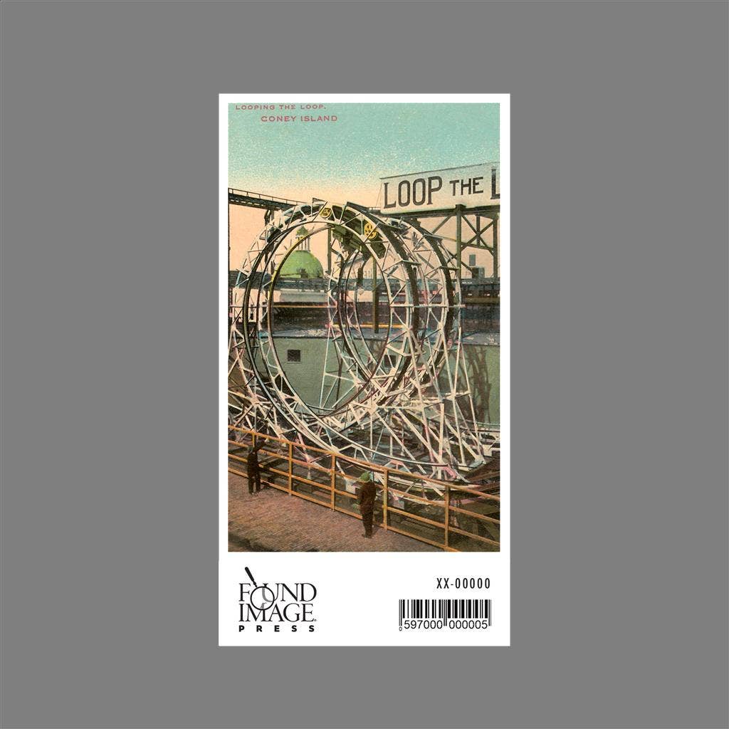 Found Image Press - Wholesale Sticker - Sticker NY-49 Looping the Loop, Coney Island, New York City1