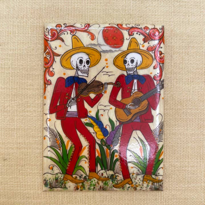 Red Mariachis Magnet for wholesale by Tesoros Trading Company