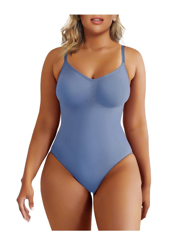 SHAPERX - Wholesale Shapewear - Women's - SHAPERX Tummy Control Shapewear Seamless Thong Bodysuit
