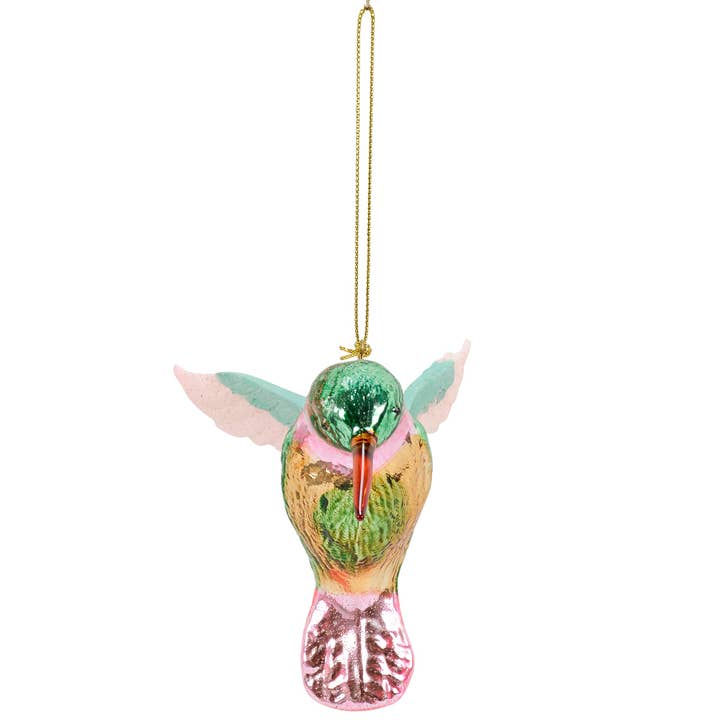 Primitives by Kathy - Wholesale Ornament - Glass Hummingbird Ornament2