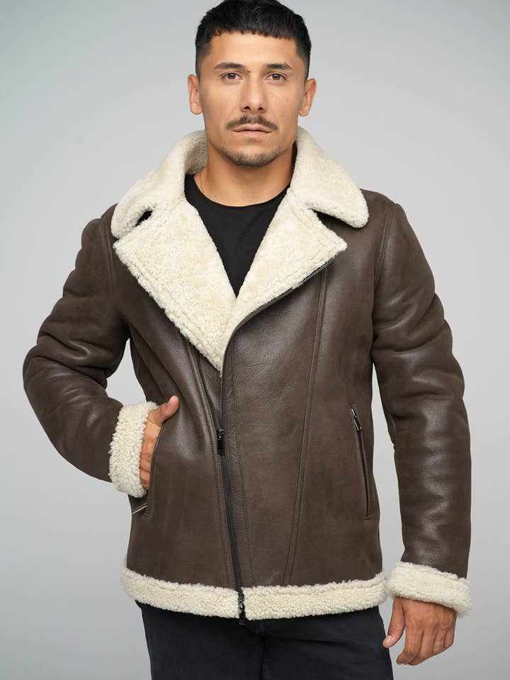 Sheepskin jacket 368 for wholesale by A&A Vesa