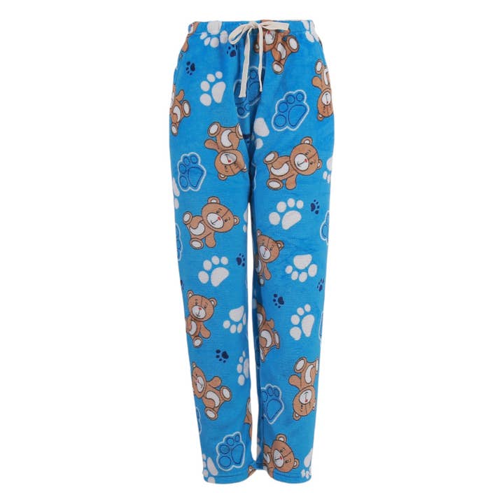 ASSORTED Winter Fleece Cartoon Pattern Pajama Pants P4686 (12PC) for wholesale on Faire1