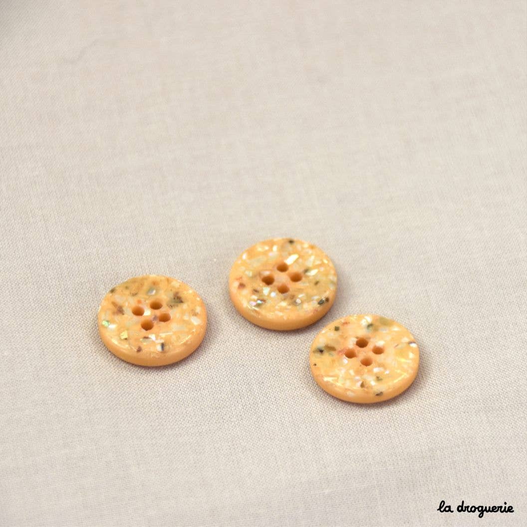LA DROGUERIE - Wholesale Sewing Button/Snap - "Pretty Pebbles" Button 15 mm - Button 15 mm2