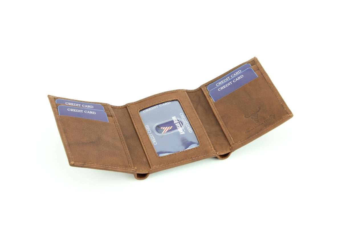 Leather Impressions Inc - Wholesale Wallet - Men's - American Bison Tall Trifold Wallet26