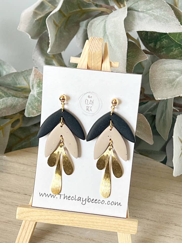 Tiered Statement Earring for wholesale by The Clay Bee Co