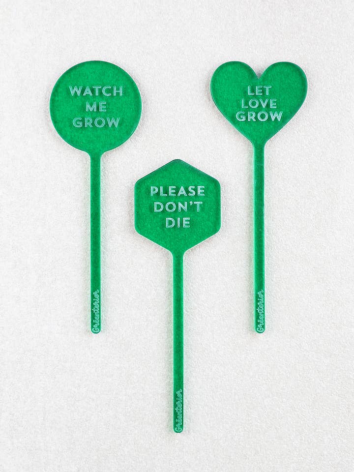 Plåntes Please Don't Die - Green Acrylic for wholesale by Greenterior