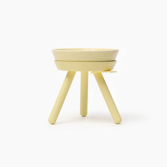 Pets So Good - Wholesale Pet Bowl - Cat/Dog - OREO ELEVATED PET FEEDER TABLE . LEMON YELLOW . TALL4