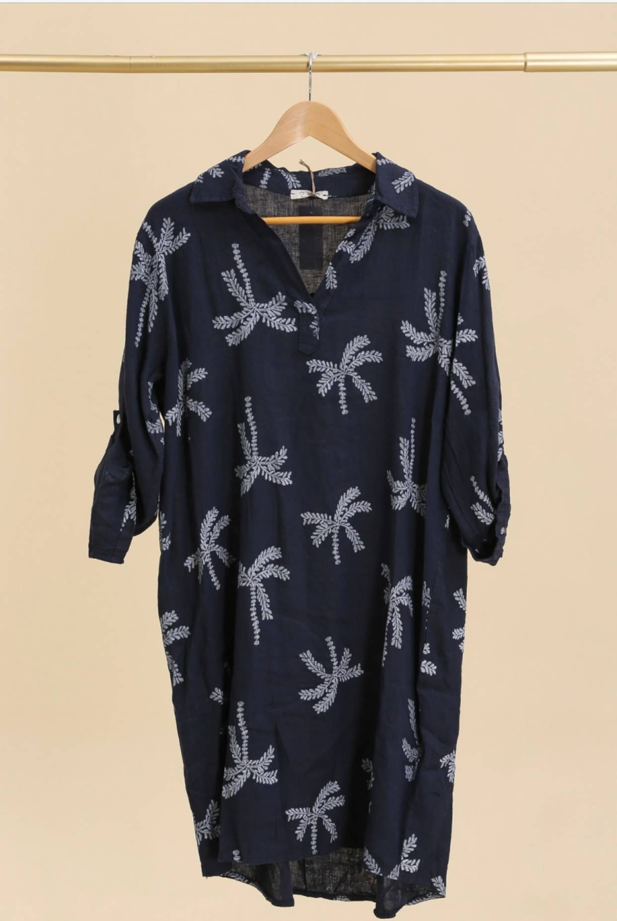 LÉA & LUC – Großhandel Kleid – Damen – Bedruckte Kleider aus 100% Leinen REF.68022