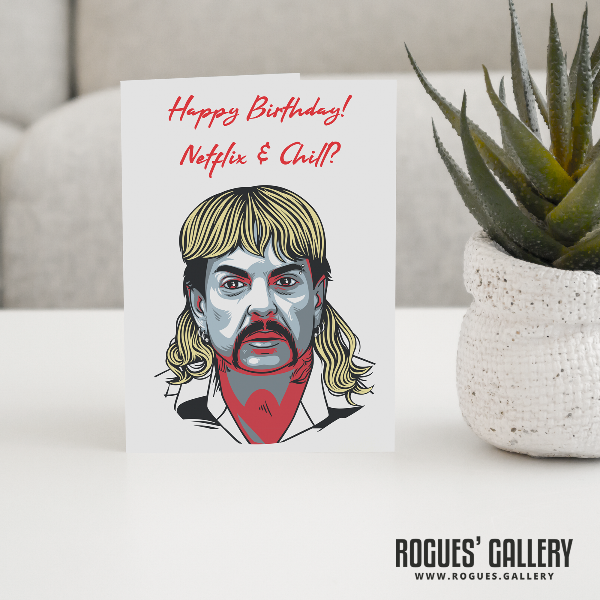 Rogues' Gallery – wholesale Father’s Day card – Joe Exotic aka The Tiger King Birthday, Mother's Day1