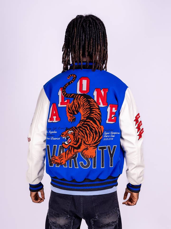 LEFT POINT – Casaco de equipa universitária/basebol - Homem por atacado – CASACOS UNIVERSITÁRIOS TIGRE11