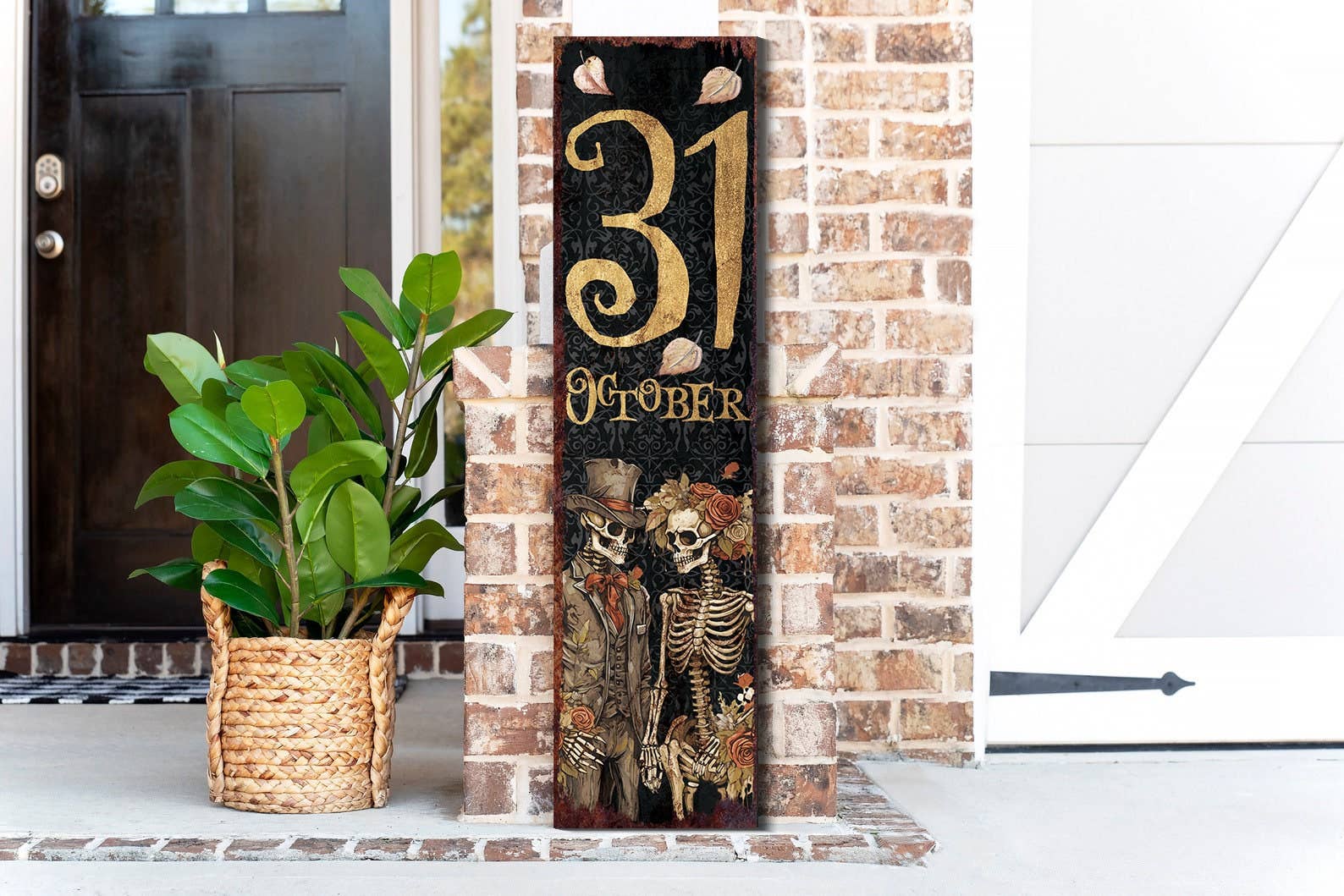 TX USA Corporation - Wholesale Sign - Rustic Farmhouse Halloween Porch Sign | Durable Outdoor October 31st Decor4