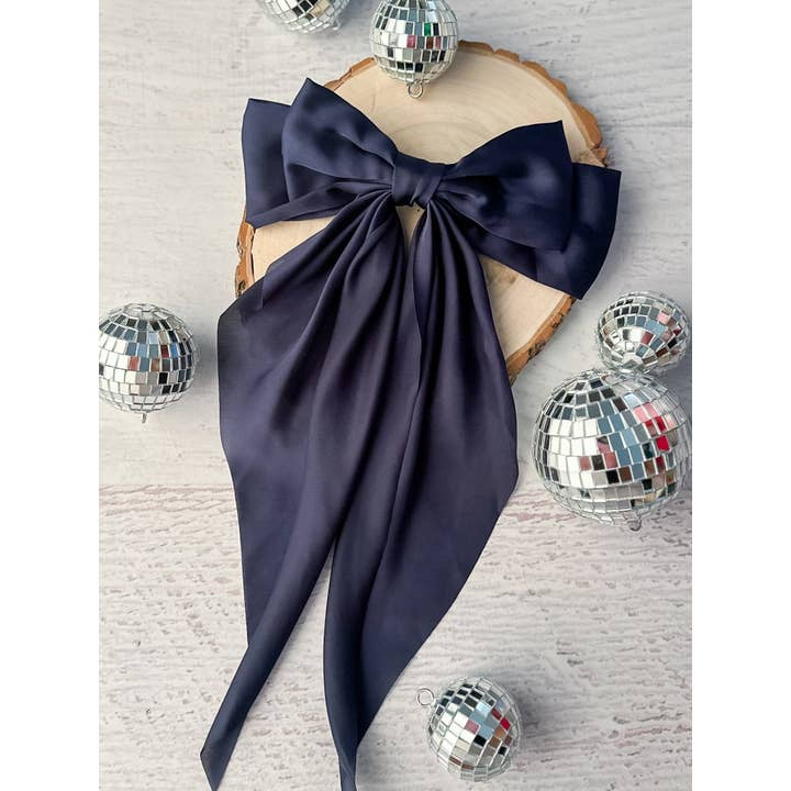 The Hair Bow Company - Vente Nœud pour cheveux – enfant - Nœuds Coquette en Satin - Pince Française - 20 cm11