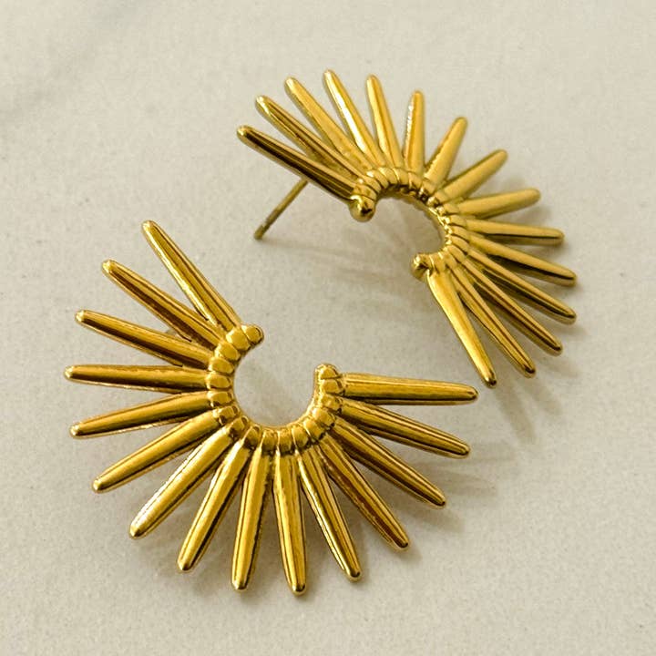 Cassette Barcelona – Brincos de pino por atacado – Brincos de Aço Inoxidável em Forma de Espigão Dario0