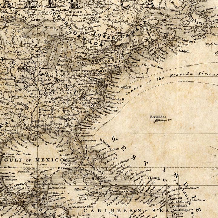 OldCityPrints - Old Maps and Posters - Wholesale Map - Big Old World Map 1849 Vintage Atlas Mercator Projection Sepia | World Map Gift World Map Print | Vintage World Map | World Map Wall Art3