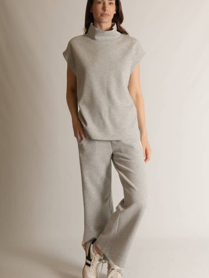 P. CILL - Wholesale Knit Top - Women's - P. CILL Butter Modal Mock Neck Capped Sleeve Top3