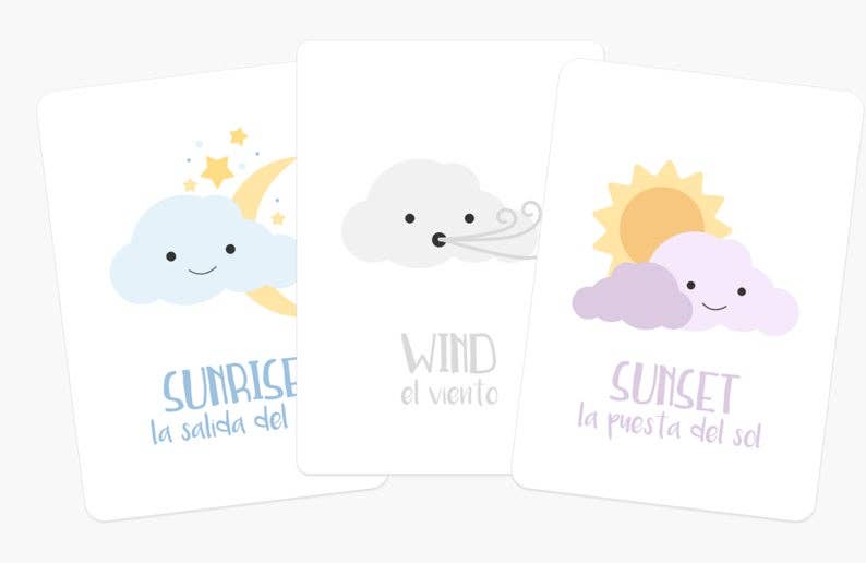 GoodnightFox - Wholesale Learning Cards - Kids & Baby - Weather Flashcards1