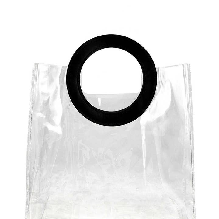 Pink Irene Wholesale - Wholesale Tote Bag - Women's - Clear See Through Tote Bag