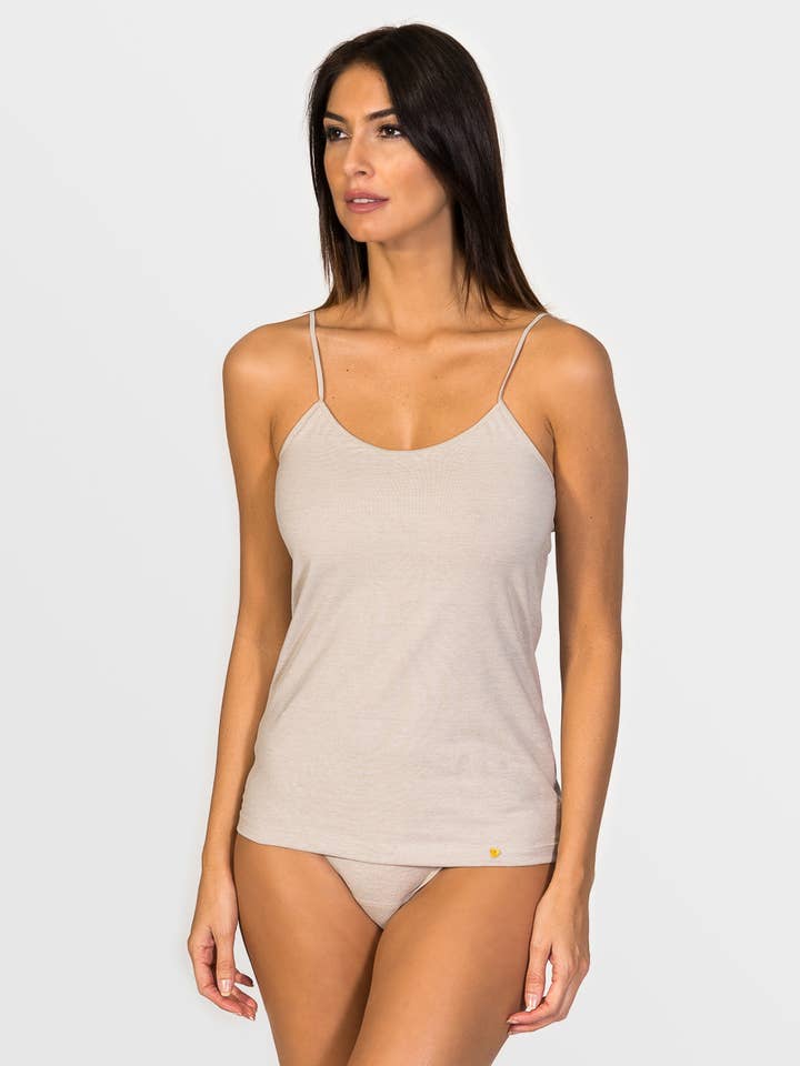 ZD Zero Defects - Wholesale Camisole - Women's - Afrodita woman's spaghetti top Soya Yarn0