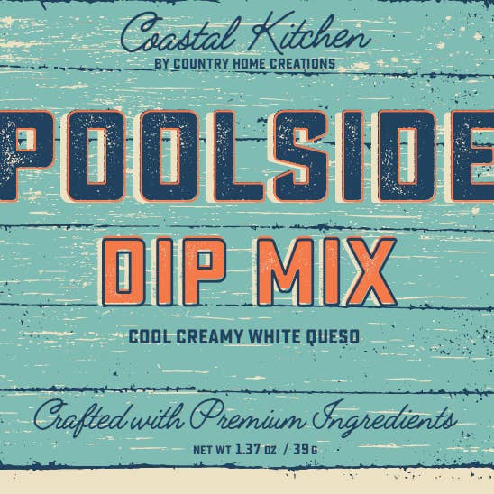 Coastal Kitchen Poolside Dip Mix - NEW RELEASE for wholesale by Country Home Creations