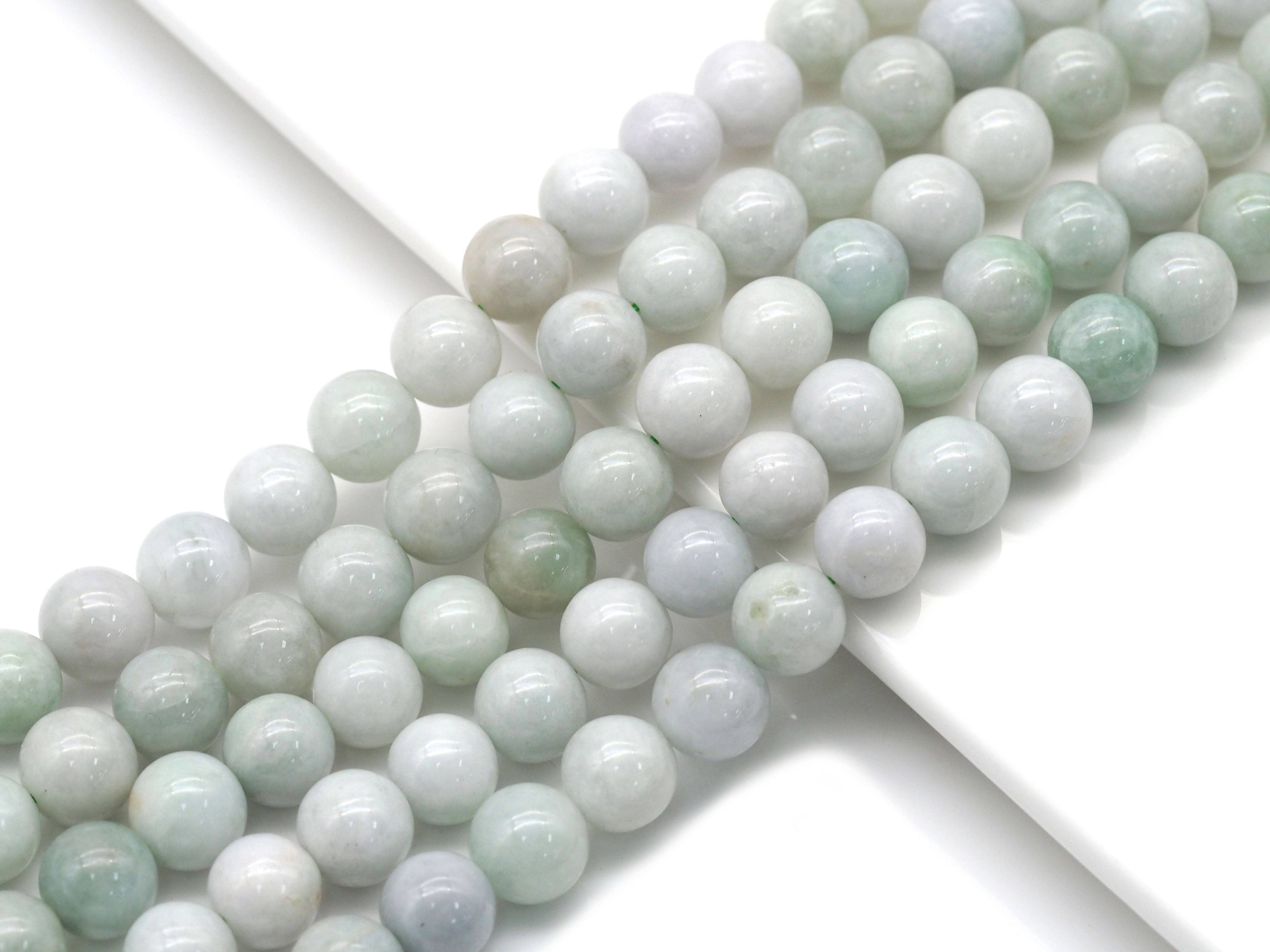 BestBeads&Beyond - Wholesale Beads - Genuine Quality Burma Jade Round Smooth Beads, Sku#U13752