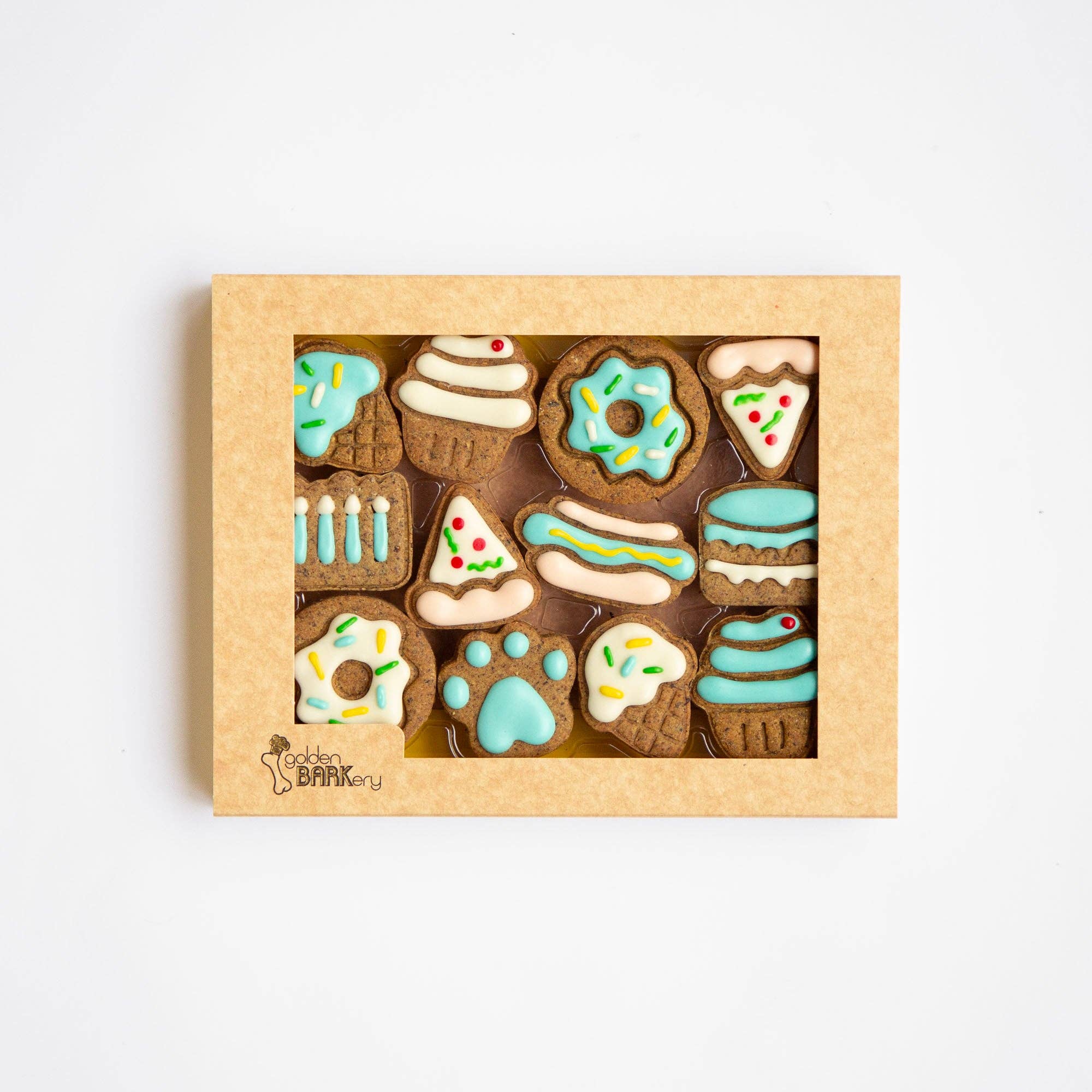 Golden Barkery - Vendita all'ingrosso Snack - Cani - Biscotti per Cani - Scatola Celebrazione0