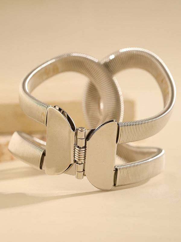 VividLux - Wholesale Link & Chain Bracelet - Geometric Hollow Snake Chain Solid Color Bracelet Accessories3