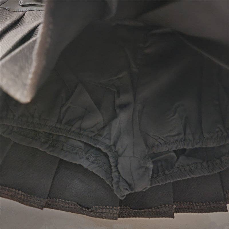 Mocha M207 Fur-Belted Pleated Low Waist Skirt Autumn/Winter for wholesale on Faire4