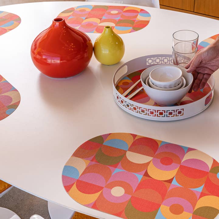 hide+seek SUPPLY CO - Wholesale Placemat - Blink double-sided Round Woven Placemat 12.6" diameter9