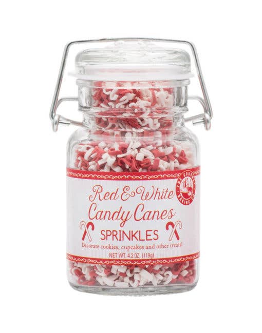 Pepper Creek Farms - Wholesale Sprinkles - Red and White Candy Cane Sprinkles 4.2 Oz.0
